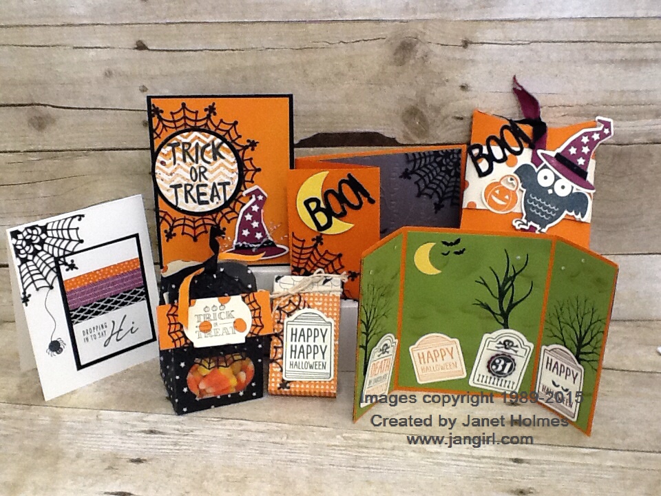 Stampin' Up Howl-O-ween and Sweet Hauntings Card and Treat Class